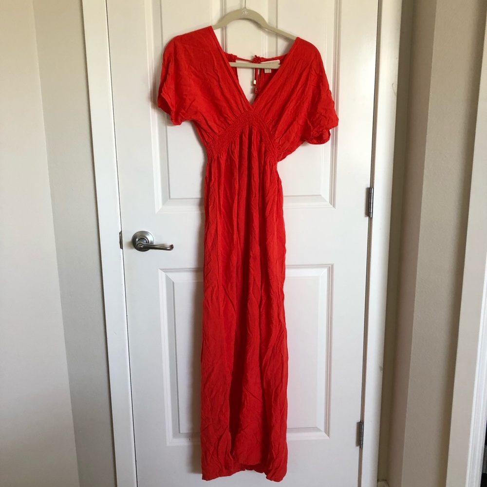 Michael Kors Orange maxi dress
